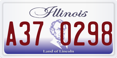 IL license plate A370298