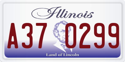 IL license plate A370299