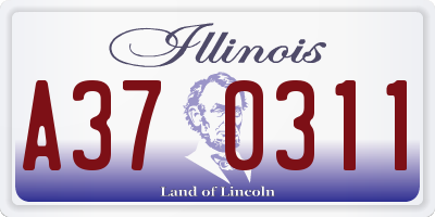 IL license plate A370311