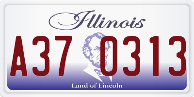 IL license plate A370313