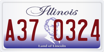 IL license plate A370324