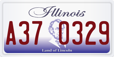 IL license plate A370329