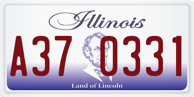IL license plate A370331
