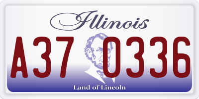 IL license plate A370336