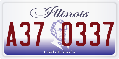 IL license plate A370337