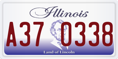 IL license plate A370338