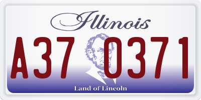 IL license plate A370371