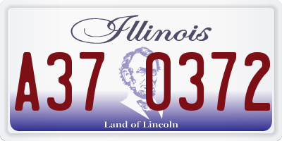 IL license plate A370372