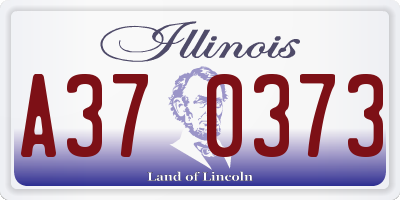IL license plate A370373