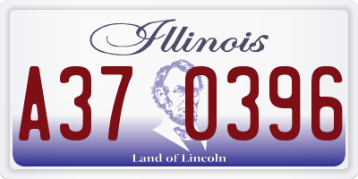 IL license plate A370396
