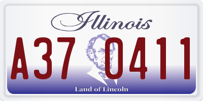 IL license plate A370411