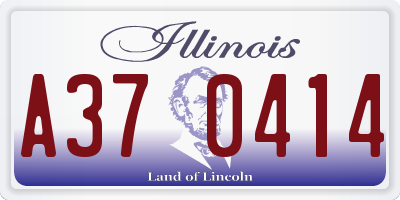 IL license plate A370414