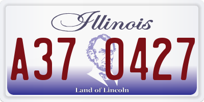 IL license plate A370427