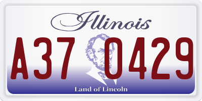 IL license plate A370429
