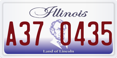 IL license plate A370435
