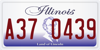 IL license plate A370439
