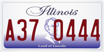 IL license plate A370444