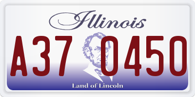IL license plate A370450