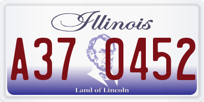IL license plate A370452
