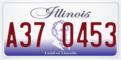 IL license plate A370453