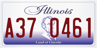 IL license plate A370461