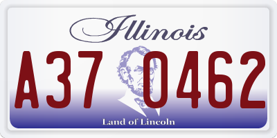 IL license plate A370462