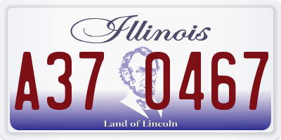 IL license plate A370467