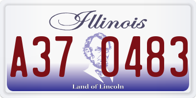 IL license plate A370483