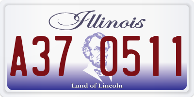 IL license plate A370511