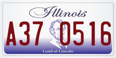 IL license plate A370516