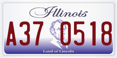 IL license plate A370518