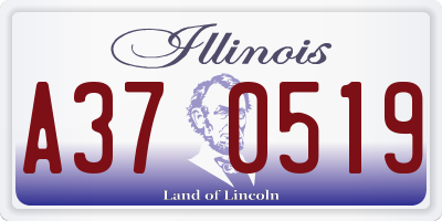 IL license plate A370519
