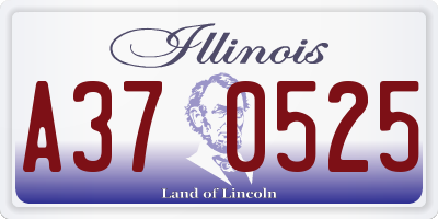 IL license plate A370525