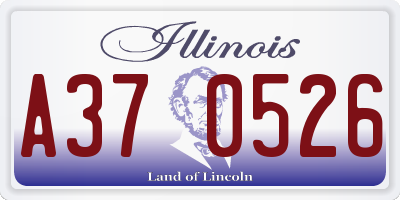 IL license plate A370526