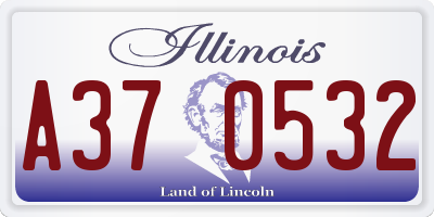 IL license plate A370532