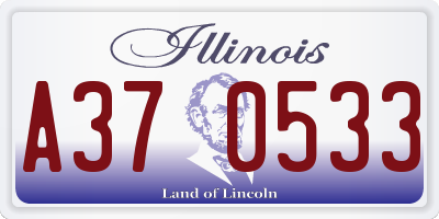 IL license plate A370533