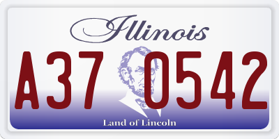 IL license plate A370542