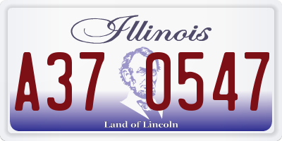 IL license plate A370547