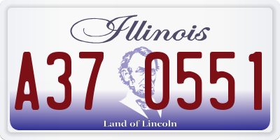 IL license plate A370551