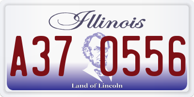 IL license plate A370556