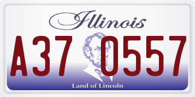IL license plate A370557
