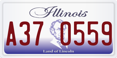 IL license plate A370559