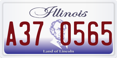 IL license plate A370565