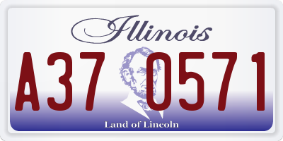 IL license plate A370571