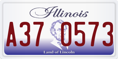 IL license plate A370573