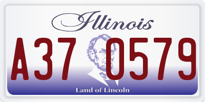 IL license plate A370579