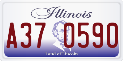 IL license plate A370590