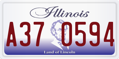IL license plate A370594