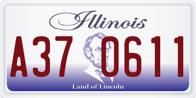 IL license plate A370611