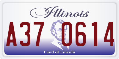 IL license plate A370614